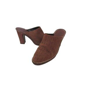 Donald J. Pliner Ollie Suede Pointed Toe Mules Shoes Size 8.5M
